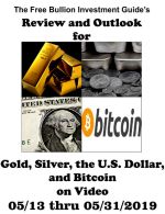 May 28th 2019 - Blog Post - Review and Outlook for Gold, Silver, US Dollar and Bitcoin on Video - Title Graphic