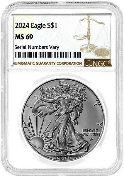 NGC 2024 Silver Eagle MS69