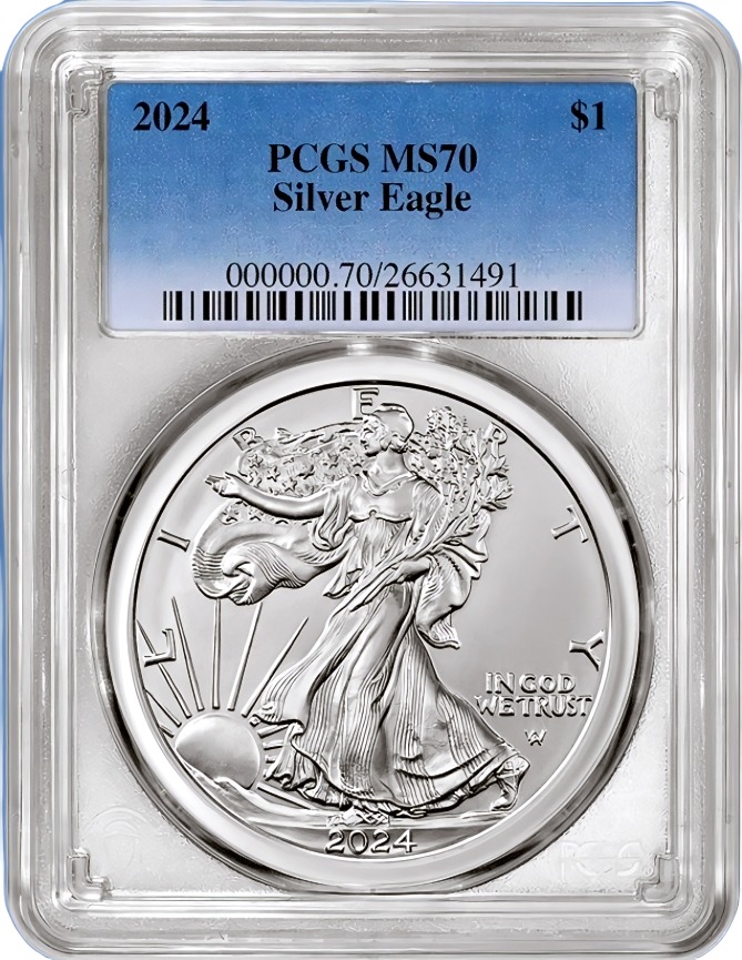 PCGS 2024 MS70 Silver Eagle