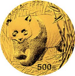 2001 chinese gold panda