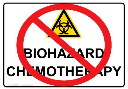 chemotherapy biohazard sign