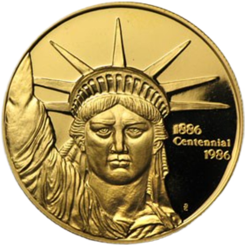 Engelhard - 1oz. Liberty Trade Gold Round - Obverse side