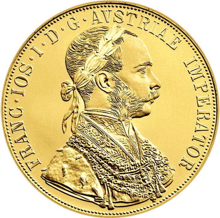 4-Ducat 1915 Austrian Gold Coin obverse