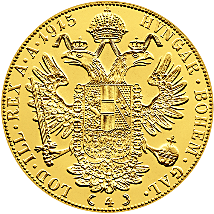 4-Ducat 1915 Austrian Gold Coin reverse