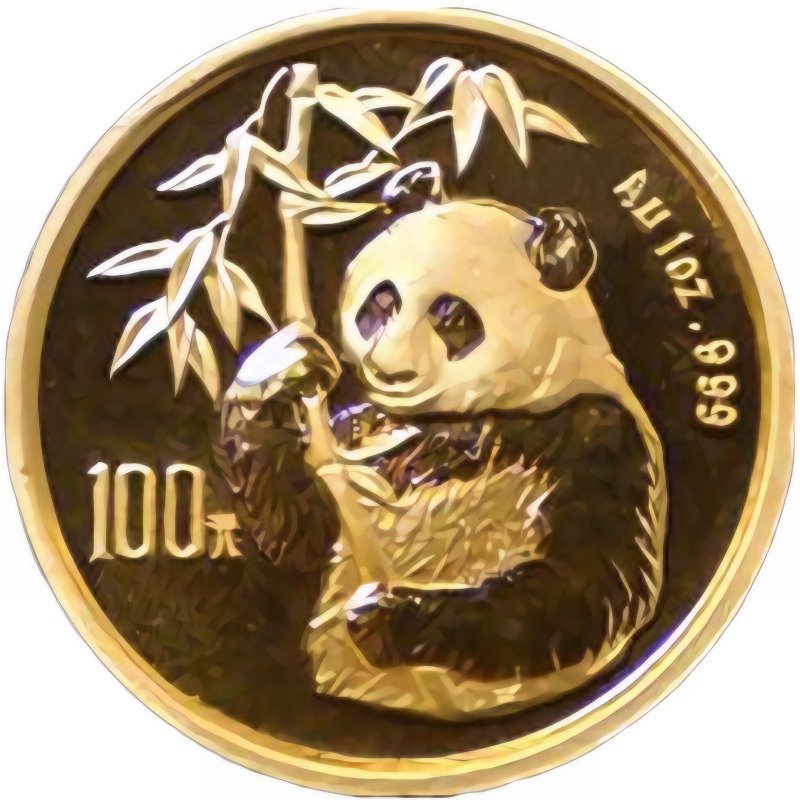 1995 Chinese Gold Panda Bullion Coin - Reverse Side