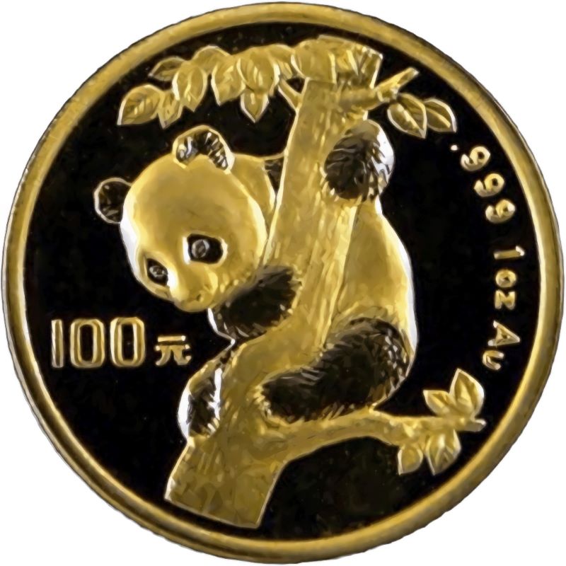 1996 Chinese Gold Panda Bullion Coin - Reverse Side