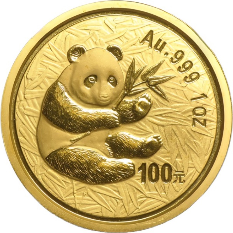 2000 1oz. Chinese Gold Panda Bullion Coin - Reverse Side