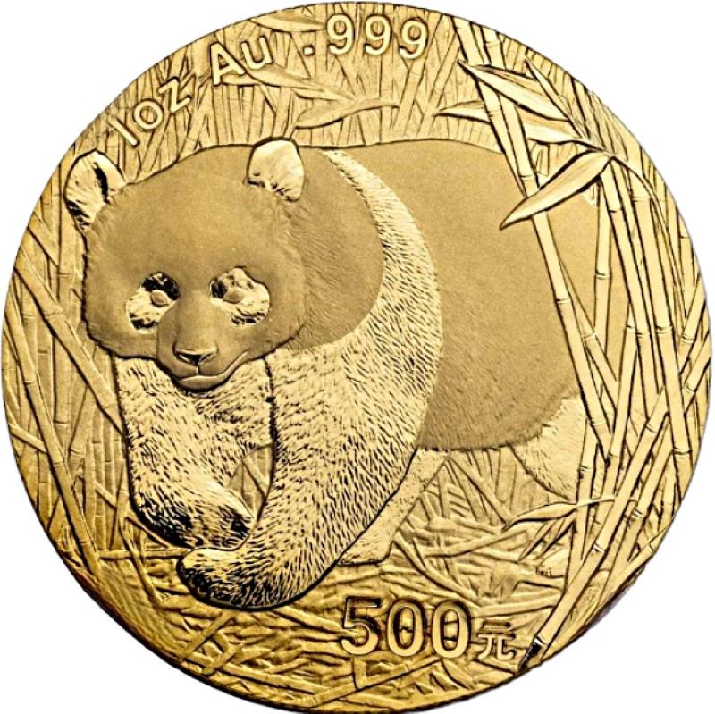 2002 Chinese Gold Panda Bullion Coin - Reverse Side