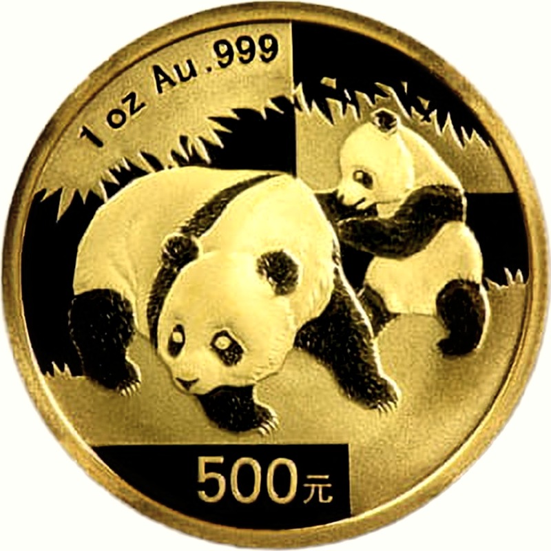 2008 Chinese Gold Panda Bullion Coin - Reverse Side