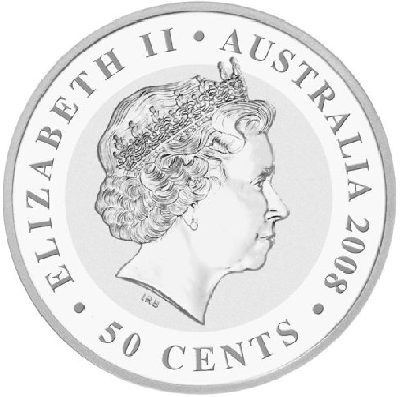 2008 - Australian 1/2 oz. Silver Koala Bullion Coin - obverse (png)