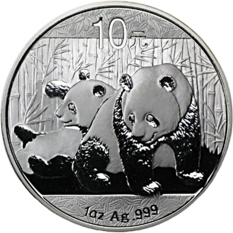 2010 Chinese Silver Panda Bullion Coin - Reverse Side