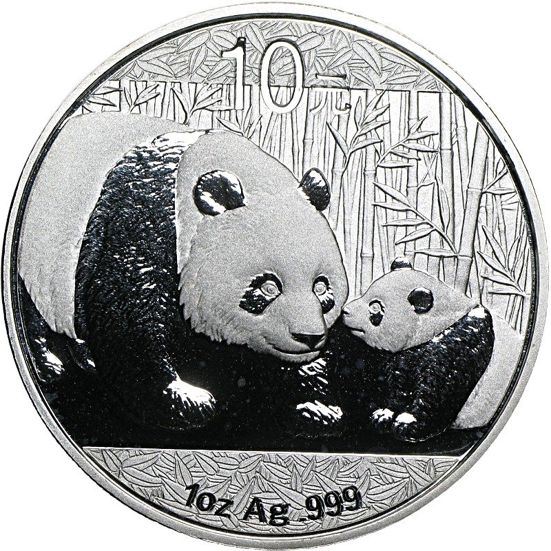 2011 Chinese Silver Panda Bullion Coin - Reverse Side