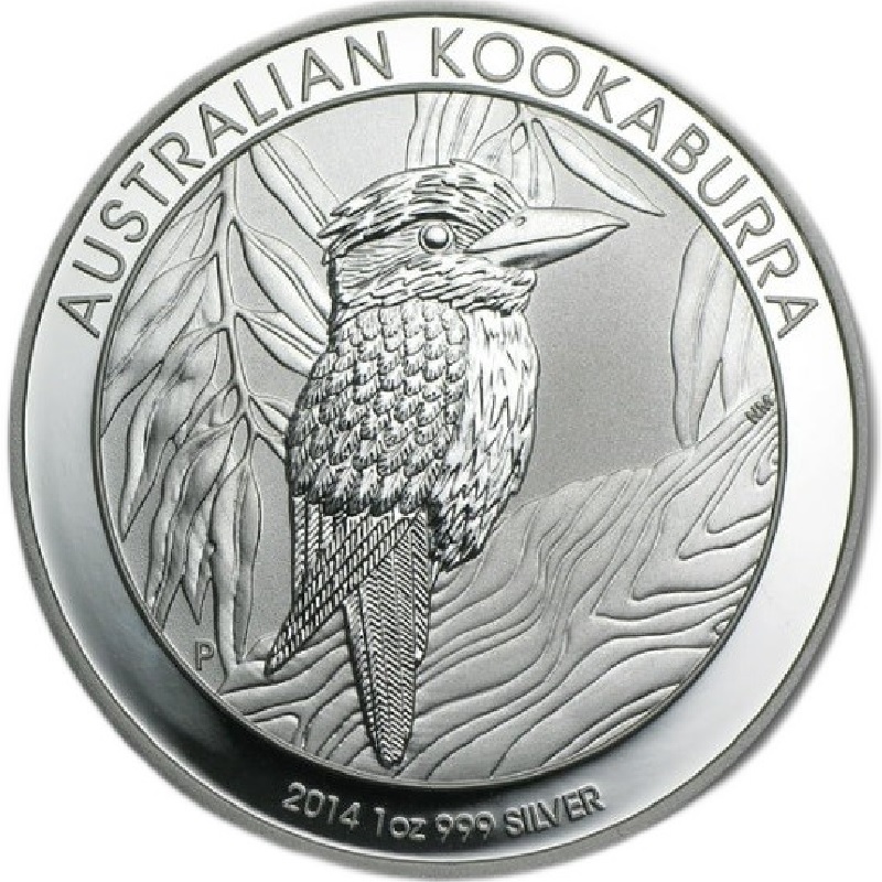 2014 1oz. Australia Kookaburra Silver bullion coin - reverse side