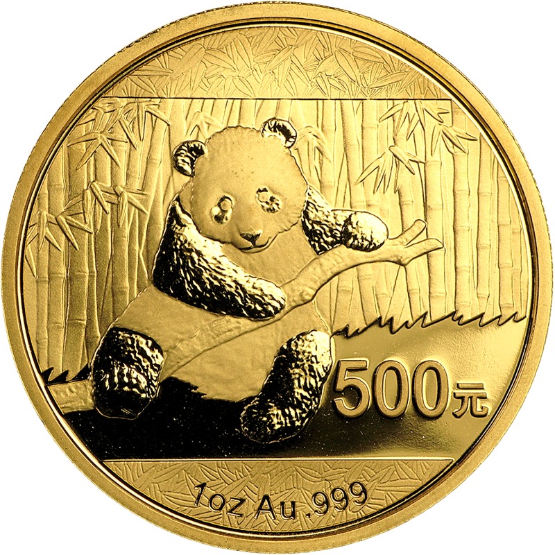 2014 1oz. Chinese Gold Panda Bullion Coin - Reverse Side