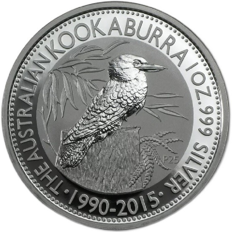 2015 1oz. Australia Kookaburra Silver bullion coin - reverse side