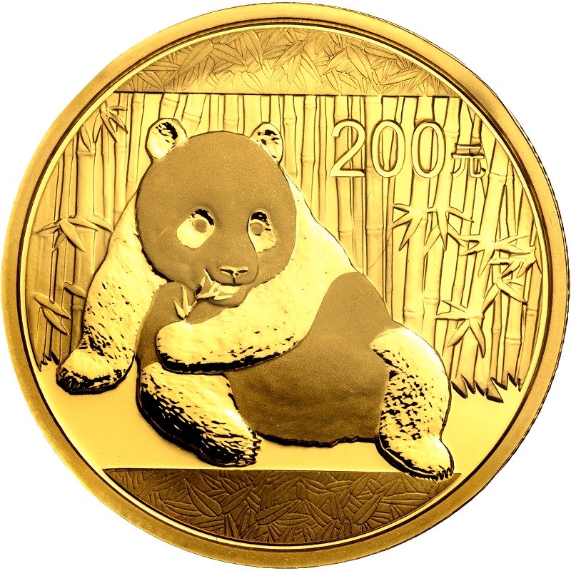 2015 1/2oz. Chinese Gold Panda Bullion Coin - Reverse Side