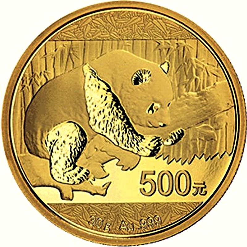 2016 30-gram Chinese Gold Panda Bullion Coin - Reverse Side