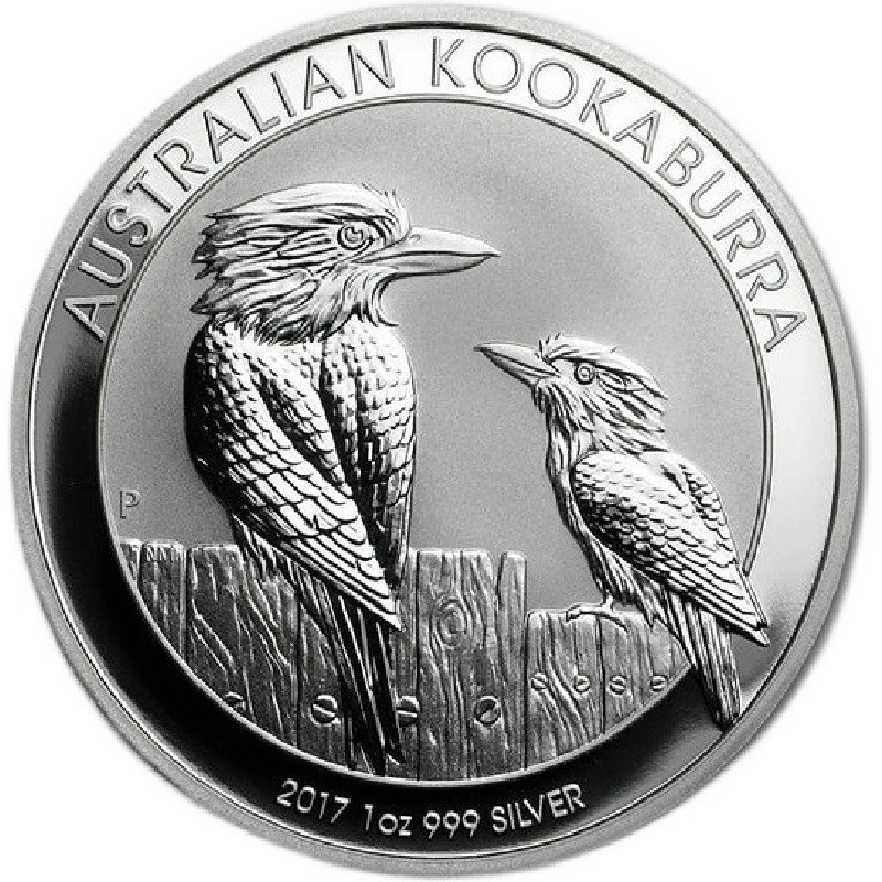 2017 1oz. Australia Kookaburra Silver bullion coin - reverse side