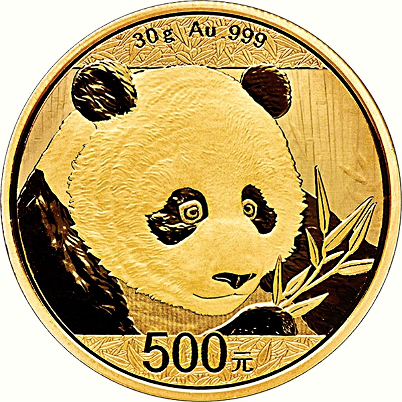 2018 Chinese Gold Panda Bullion Coin - Reverse Side