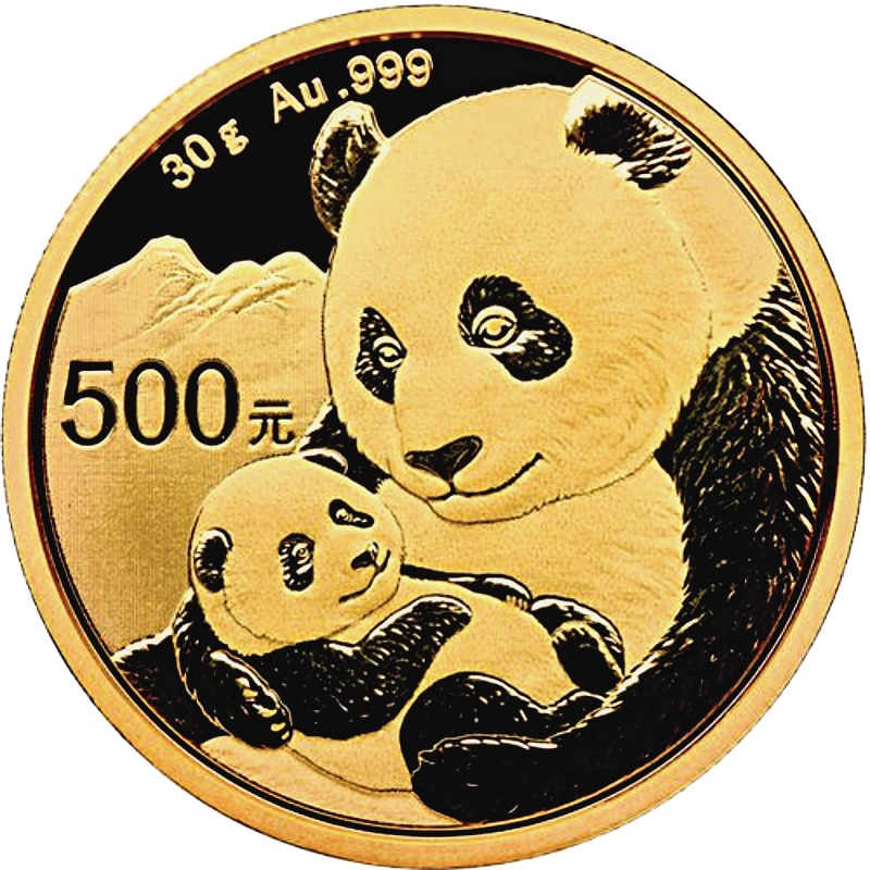 2019 Chinese Gold Panda Bullion Coin - Reverse Side