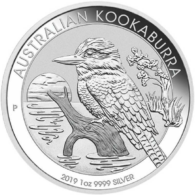 2019 1oz. Australia Kookaburra Silver bullion coin - reverse side