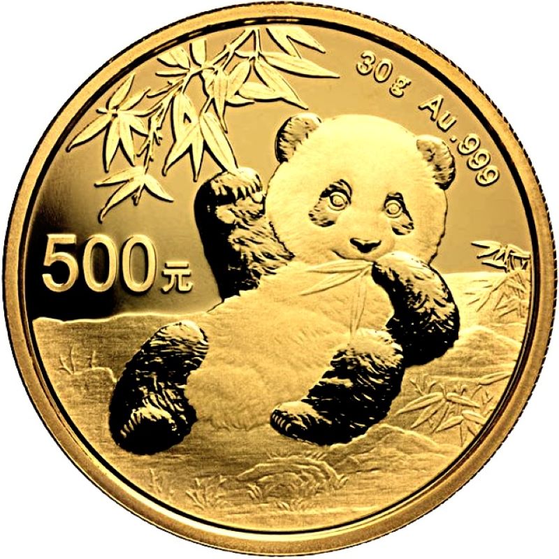 2020 Chinese Gold Panda Bullion Coin - Reverse Side