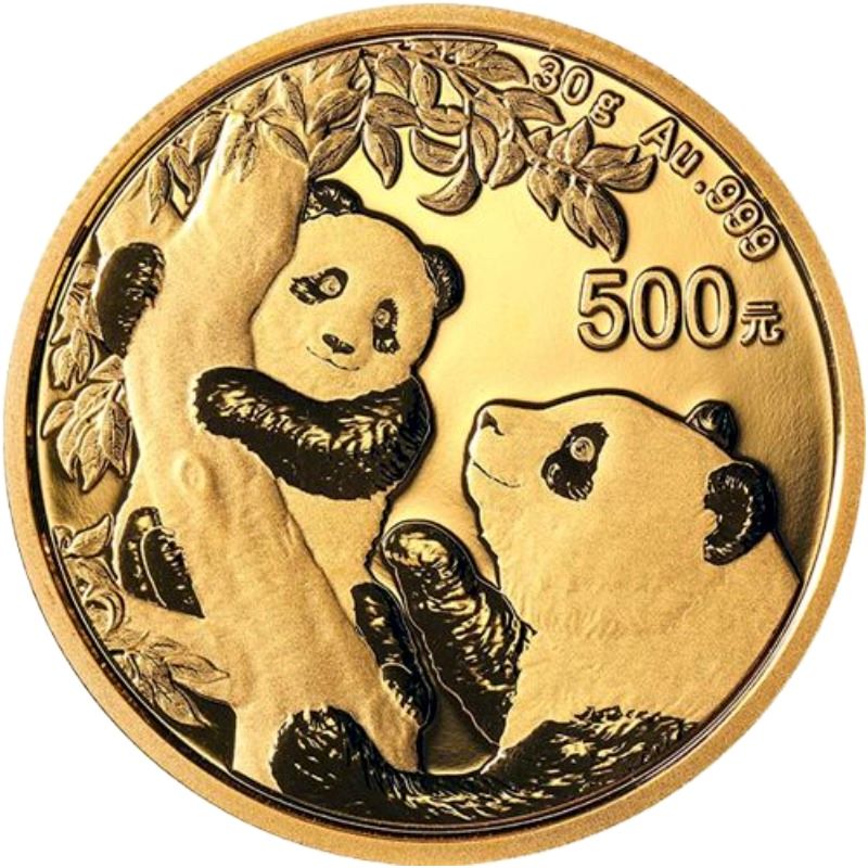 2021 Chinese Gold Panda Bullion Coin - Reverse Side