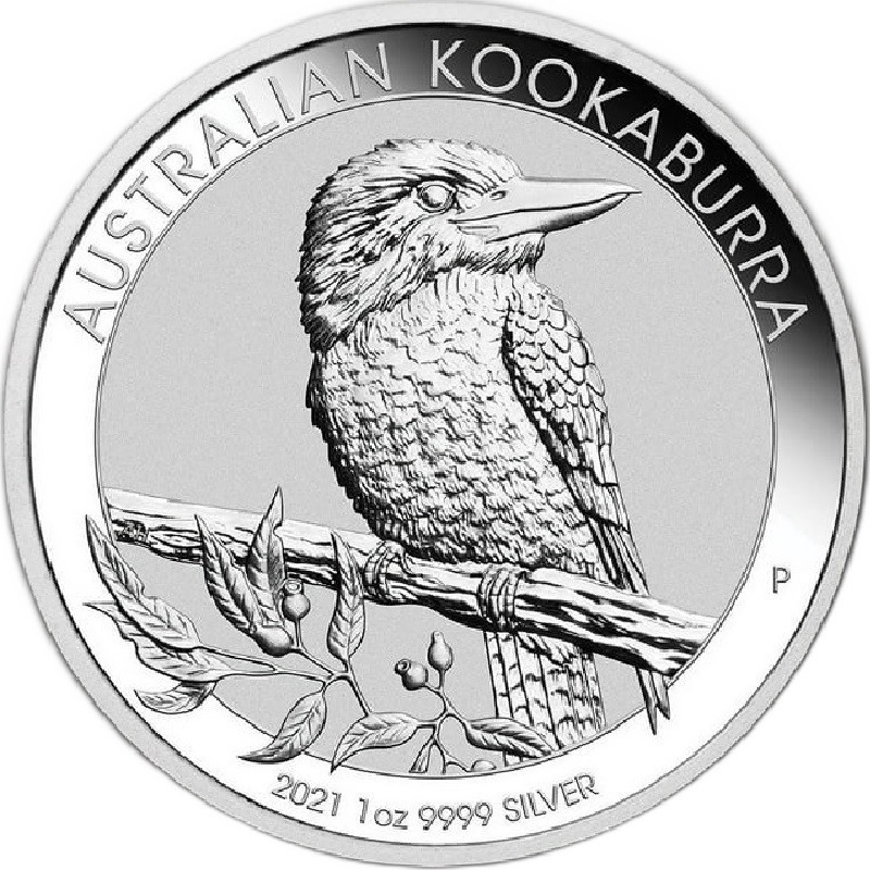 2021 1oz. Australia Kookaburra Silver bullion coin - reverse side