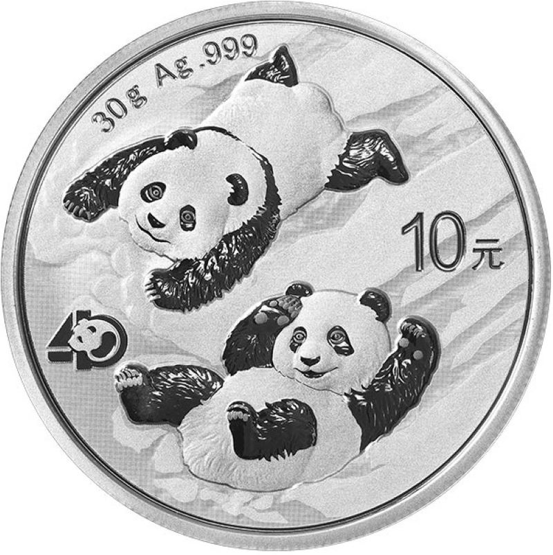 2022 Chinese Silver Panda Bullion Coin - Reverse Side