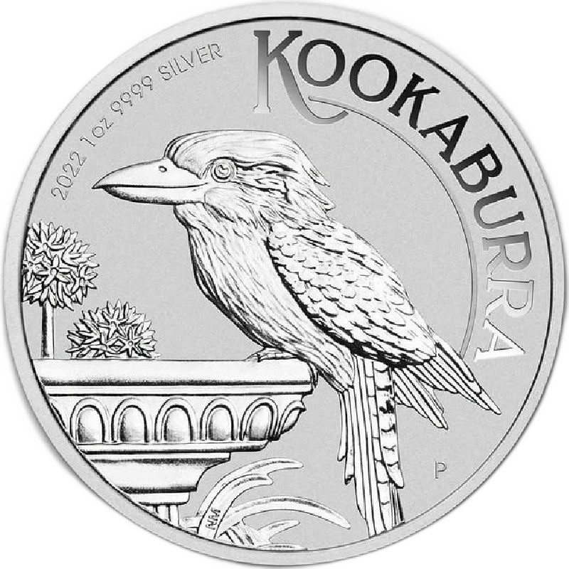 2022 1oz. Australia Kookaburra Silver bullion coin - reverse side