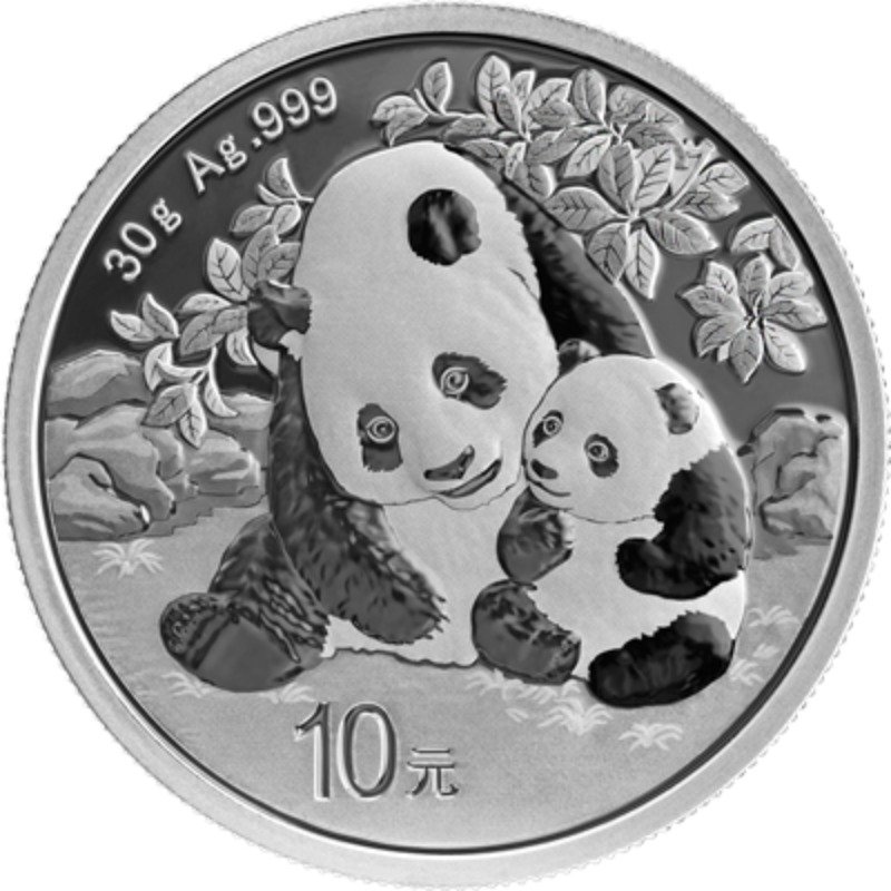 2024 Chinese Silver Panda Bullion Coin - Reverse Side