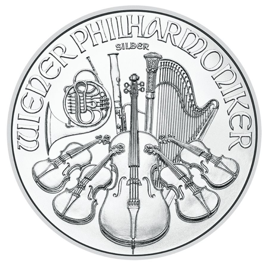 2024 - 1 oz. Austrian Silver Philharmonic Bullion Coin - Reverse Side
