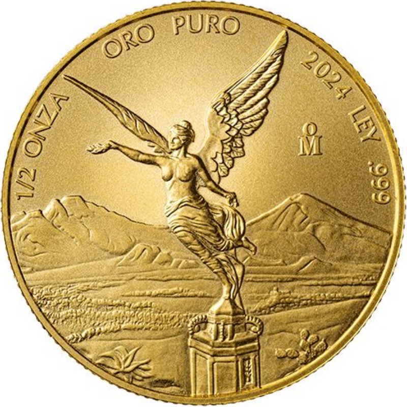 1/2oz Mexican Gold Libertad Bullion Coin - Reverse side