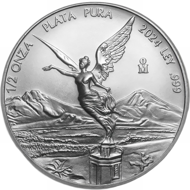 1/2 oz. Mexican Silver Libertad Bullion Coin - Reverse side