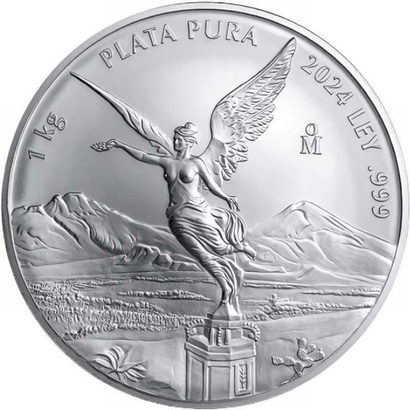 One Kilo Silver Libertad Bullion Coin - Reverse side