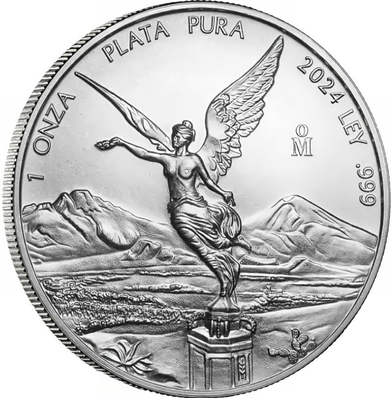 1oz. Mexican Silver Libertad Bullion Coin - Reverse side