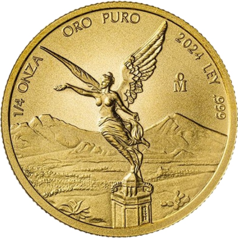 1/4oz Mexican Gold Libertad Bullion Coin - Reverse side