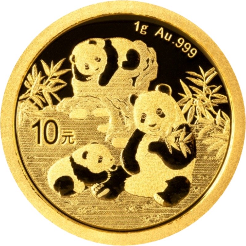 2025 1-gram Chinese Gold Panda Reverse