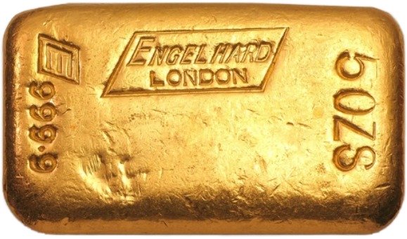 Engelhard 5oz. Silver Bullion - Poured Bar