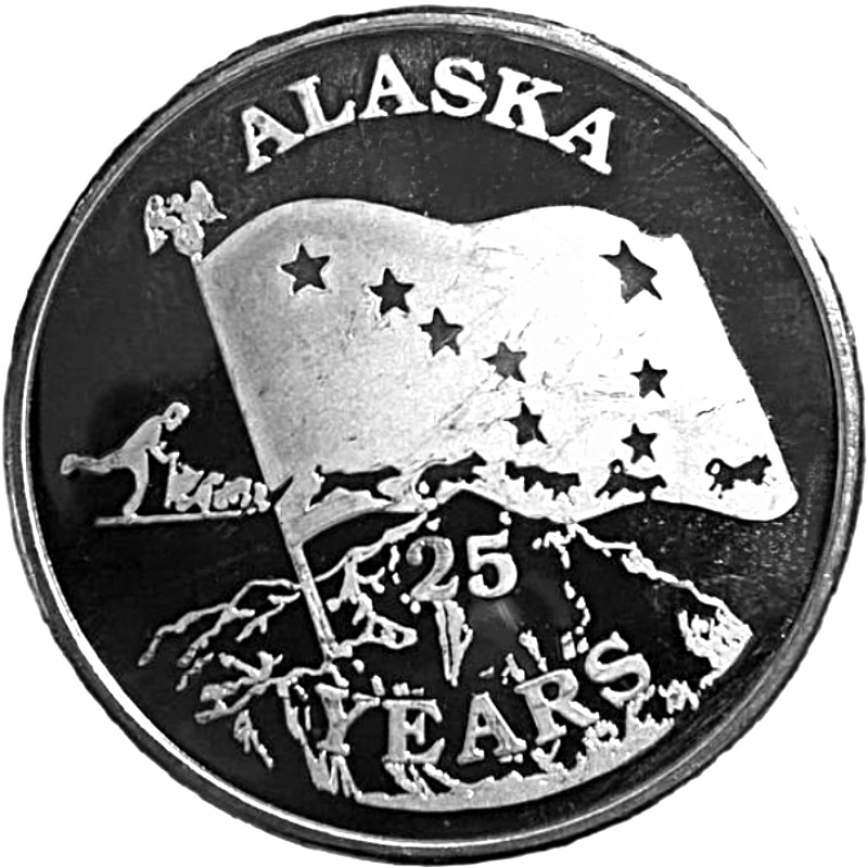 Johnson Matthey 1oz. Silver Alaska Round