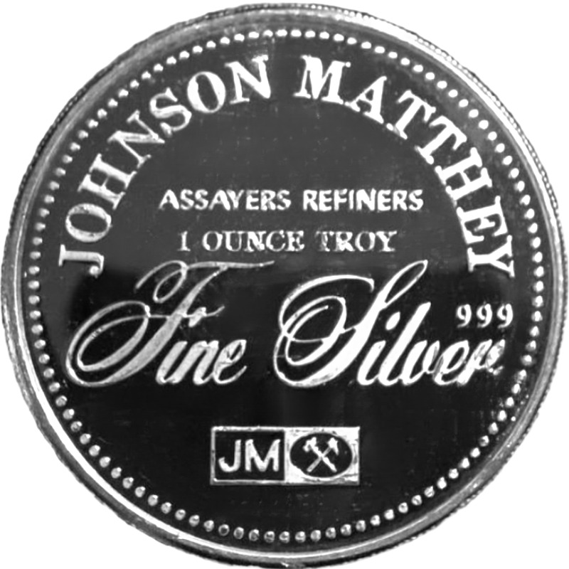 Johnson Matthey 1oz. Silver Alaska Round