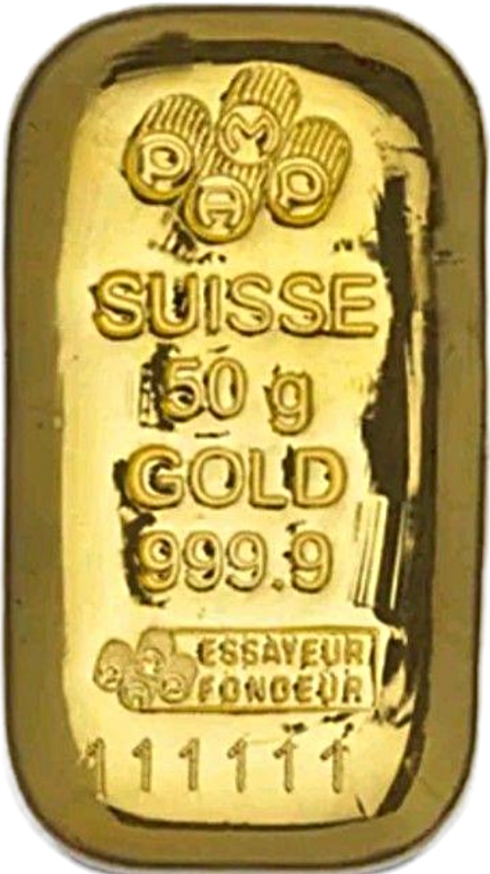 Pamp 50-gram Gold Cast Bar