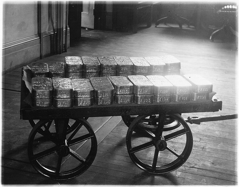 Load of Gold Bricks - Royal Mint Ottawa, 1925