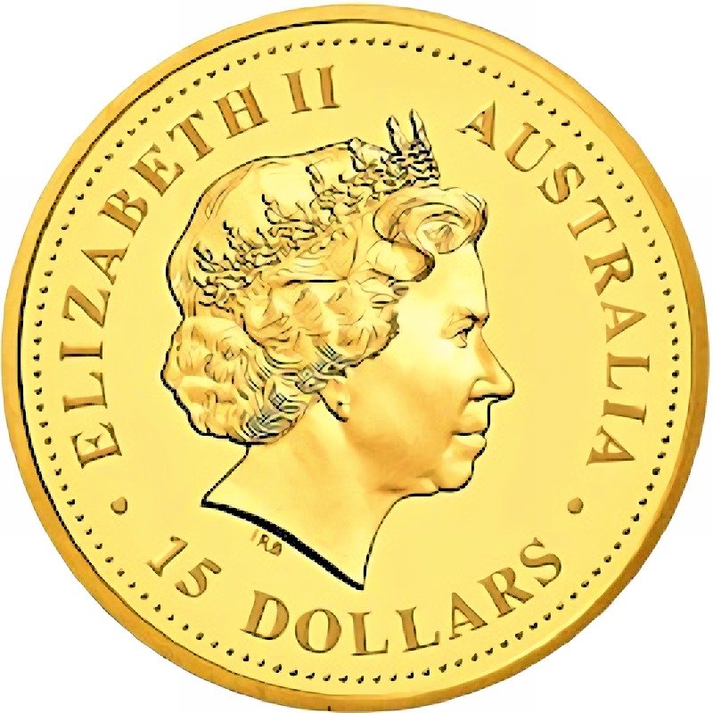 2006 - 1/10th oz. - Australian Gold Lunar Bullion Coin - Year of the Dog - Series I - Obverse Side