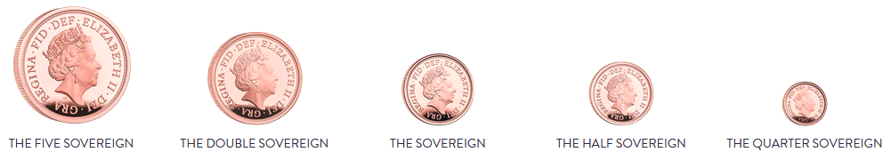 The Sizes of the British Gold Sovereign